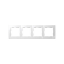 Frame for 4 elements white Simon 28