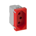 Tomada 2P+T 20 A 250 V~ vermelho Simon 35