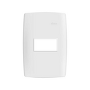 Placa de 1 posto com suporte 4x2 branco Simon 30