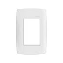 Placa de 3 postos com suporte 4x2 branco Simon 30
