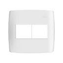 Placa de 4 postos com suporte 4x4 branco Simon 30