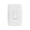 Conjunto de 1 interruptor simples vertical 1 placa de 1 posto 4x2 com suporte 10 A 250 V~ branco Simon 30
