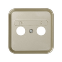 Plate for inductive R-TV sockets champagne Simon 31