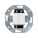 Set of 2 2-way switches 10AX 250V~ with screw terminal connection system white Simon 32