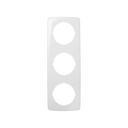 Frame for 3 elements with circular central openings white Simon 32