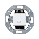 Push-button switch with bell symbol 10A 250V~ and screw terminal connection system white Simon 32