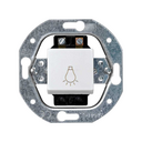 Push-button switch with light symbol 10A 250V~ and screw terminal connection system white Simon 32