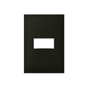 Placa de 1 posto 4x2 preto fosco Simon 35