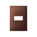Placa de 1 posto 4x2 aço corten Simon 35