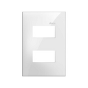 Placa de 2 postos separados 4x2 branco Simon 35