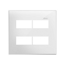 Placa de 4 postos separados 4x4 branco Simon 35