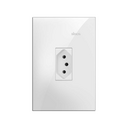 Conjunto de 1 tomada 2P+T vertical 1 placa de 1 posto 4x2 com suporte 20 A 250 V~ branco Simon 35