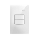 Conjunto de 2 interruptores paralelo 1 placa de 2 postos 4x2 com suporte 10 A 250 V~ branco Simon 35