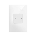 Conjunto de 1 interruptor bipolar duplo 1 placa de 1 posto 4x2 com suporte 25 A 250 V~ branco Simon 35