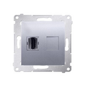 Prise HDMI connexion à vis avec griffes aluminium Simon 54