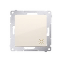 Poussoir lumière 16AX connexion à vis avec griffes marfil Simon 54