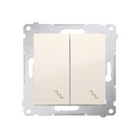 Double va et vient 10AX connexion à vis avec griffes marfil Simon 54