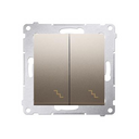 Double va et vient 10AX connexion à vis avec griffes cava Simon 54