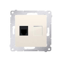 Prise télephone RJ12 connexion à vis avec griffes marfil Simon 54