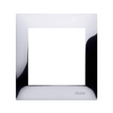 Cadre 1 élément chrome Simon 54 Premium
