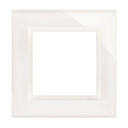 Cadre 1 élément verre blanc perle  Simon 54 Nature