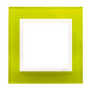 Cadre 1 élément verre lime sorbet Simon 54 Nature