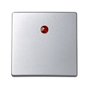 Single rocker for switches with light aluminium Simon 73 Loft