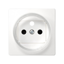 Cover with safety device for French socket outlet white Simon 73 Loft