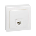 Telephone socket monoblock with 6 pins RJ12 white Simon 73 Loft