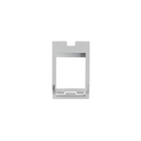 Adaptor for RJ11 75528-39 telephone connector in angled plates Simon