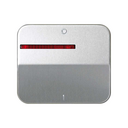 Tecla individual para interruptor bipolar com piloto branco e gravação I/O alumínio Simon 75