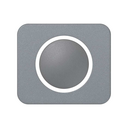Plate for electronic touch mechanisms with blue light grey Simon 75