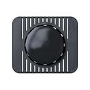 Placa para o regulador eletrónico de tensão giratório até 1000 W/VA grafite Simon 75