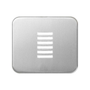 Plate for buzzer aluminium Simon 75