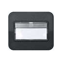Tecla individual para mecanismos de comando com suporte para porta-rótulos grafite Simon 75