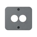 Cover for stereo speaker outlet grey Simon 75