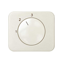 Cover for 2-way rotary switch with 3 positions and 1-2-3 symbol ivory Simon 75