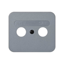 Plate for inductive R/TV/SAT sockets grey Simon 75