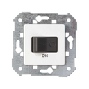 Flush-mount automatic MCB switch 16A 1P+N white