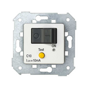 Flush-mount automatic MCB and RCCB switch 10A/10 mA white