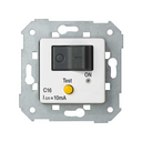 Flush-mount automatic MCB and RCCB switch 16A/10 mA white