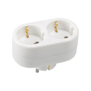 ADAPTADOR BRANCO, DUPLO, FRONTAL DE 16 A, 250 V SIMON BRICO