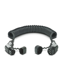 Cable 4m espiral T2-T2 (h - m) 32A Trifásico