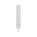 POWER STRIP 6 SCHUKO SOCKETS WITH 2M CABLE WHITE
