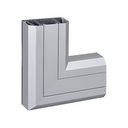 Accesorio ángulo plano ascendente para canal Cablomax 130x55mm de aluminio