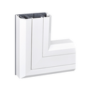 Accesorio ángulo plano ascendente para canal Cablomax 170x55mm de aluminio