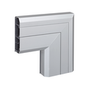 Accesorio ángulo plano descendente para canal Cablomax 130x55mm de PVC