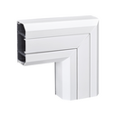 Accesorio ángulo plano descendente para canal Cablomax 170x55mm de aluminio