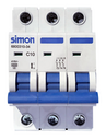Disjoncteur tripolaire 10A Simon 680