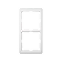 Frame with 2 elements for trunking white Simon 75